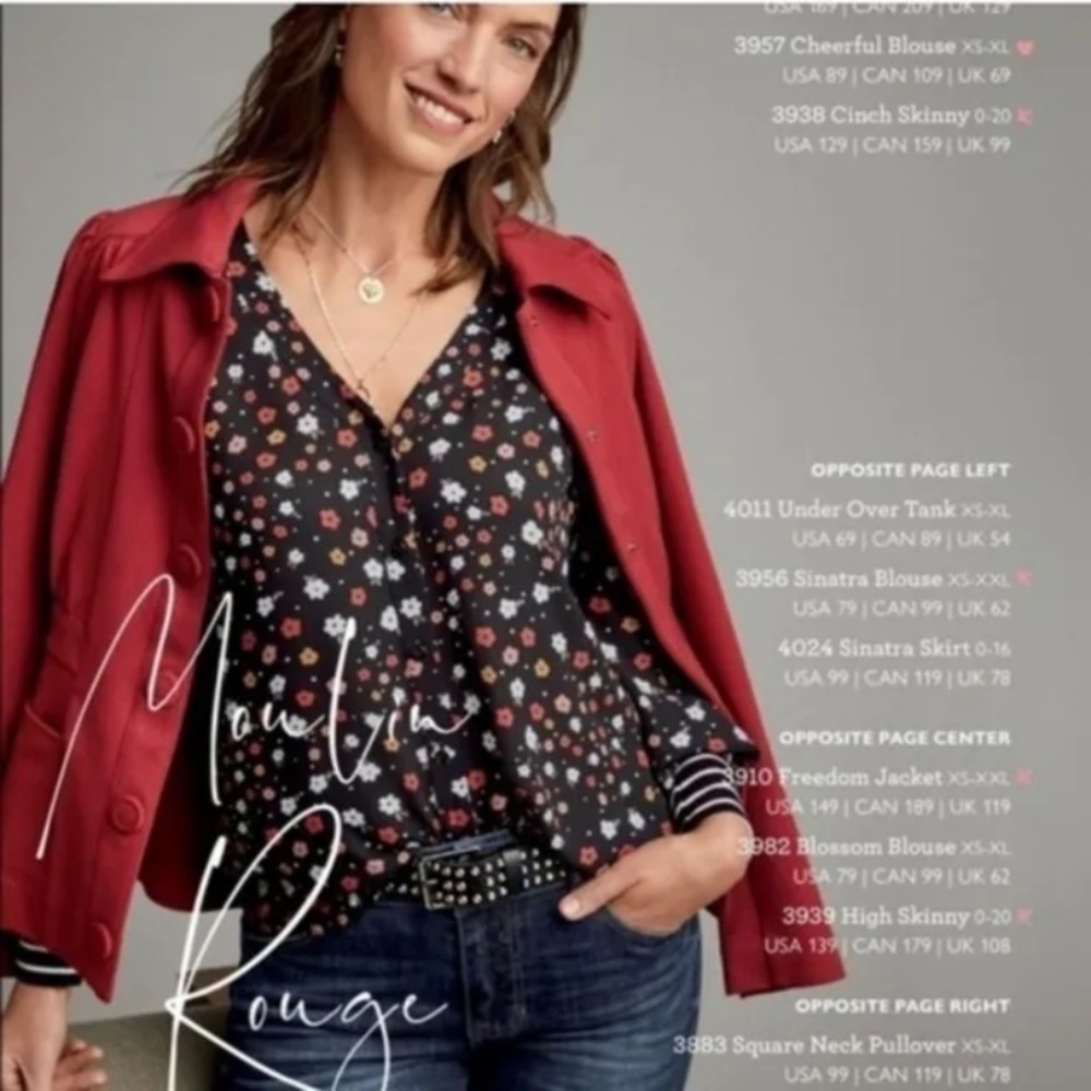 Cabi Small Red Peplum Jacket Blazer
